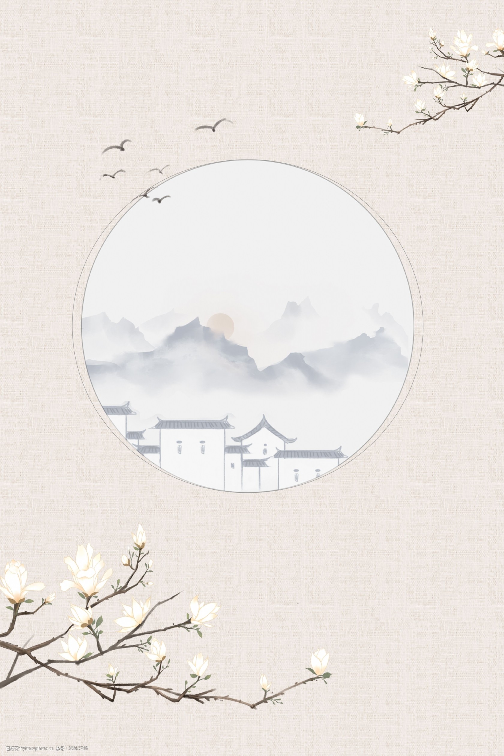 古風中國山水背景素材在藝術(shù)活動策劃中的美學應用